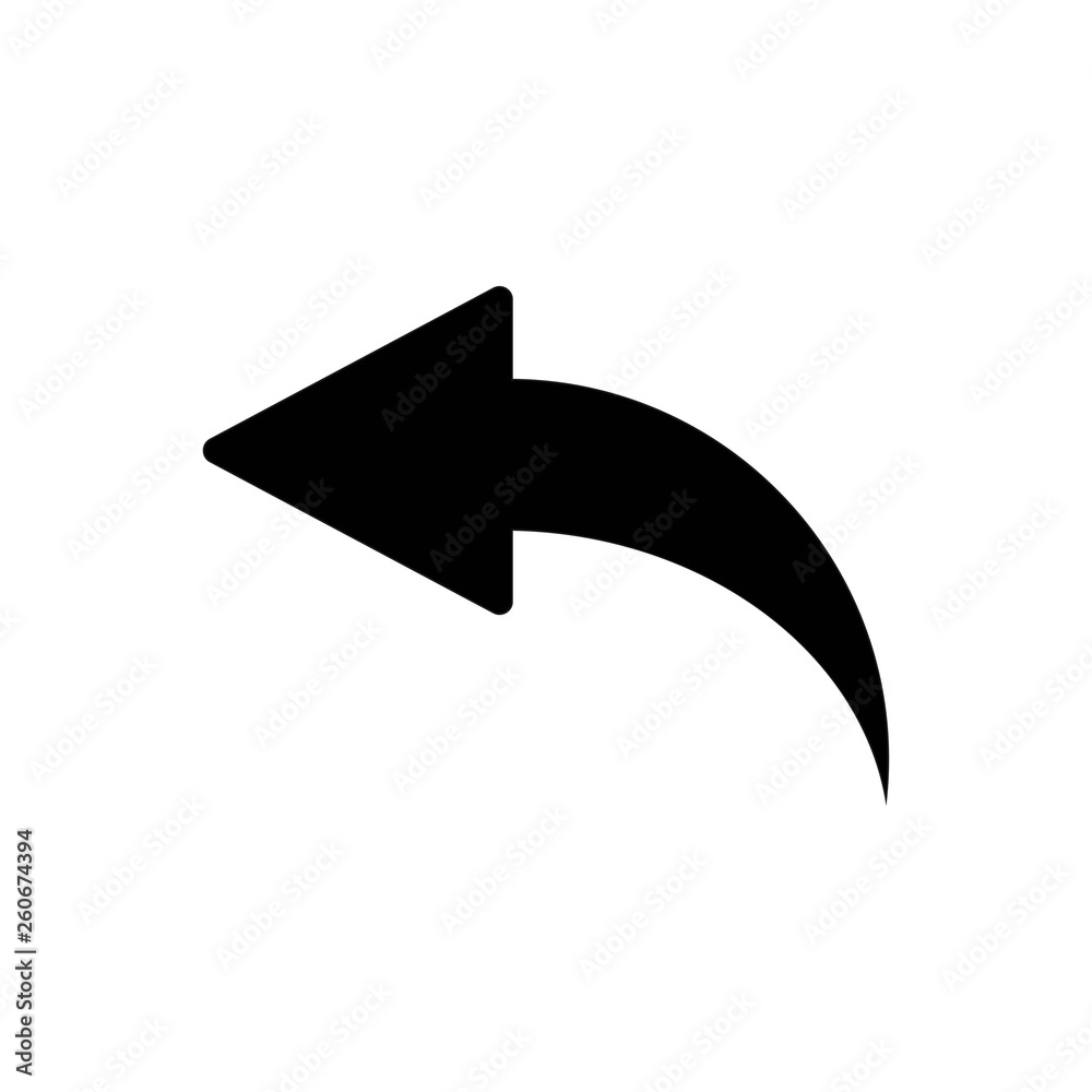Back Arrow Icons on white background Back Arrow Icons on white background