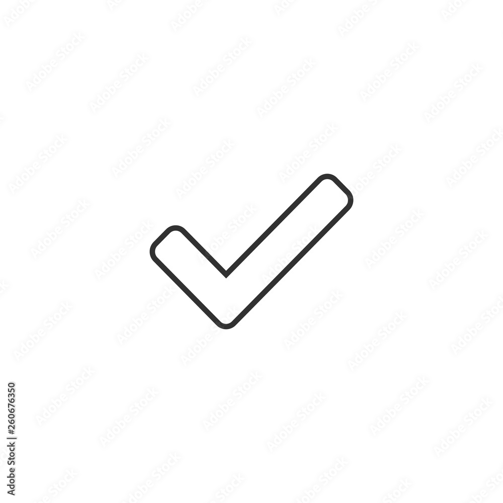 Linear Check icon. Approved symbol. Ok icon. Check button sign. Tick icon. Checkpoint. Linear style sign for mobile concept and web design. Check symbol logo illustration Linear Check icon. Approved symbol. Ok icon. Check button sign. Tick icon. Checkpoint. Linear style sign for mobile concept and web design. Check symbol logo illustration