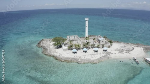 Beautiful small coral Island of Capitancillo at Bogo City, Cebu, Phiippines photo