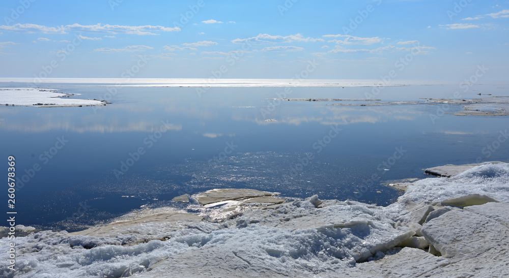 Obraz premium Landscape in the ice land