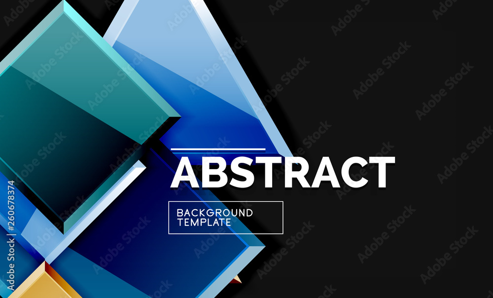 Squares and triangles geometrical background Squares and triangles geometrical background