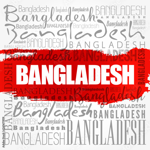 Bangladesh wallpaper word cloud  travel concept background