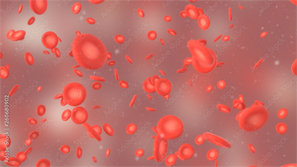 3D illustration of red blood cell 3D illustration of red blood cell