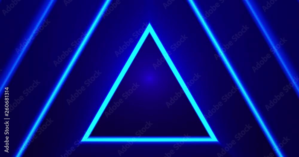 Abstract hypnotic triangles background. Loop animation, 4k.