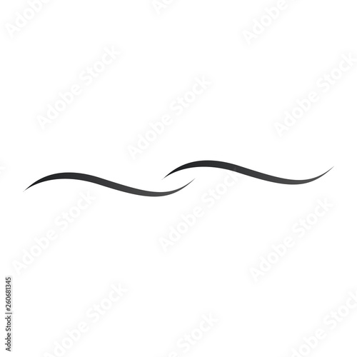 Water wave vector logo design template, water icon, aqua sign, twirl symbol, Vector illustration isolated on white background.