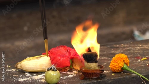 Hindu devotional Flames