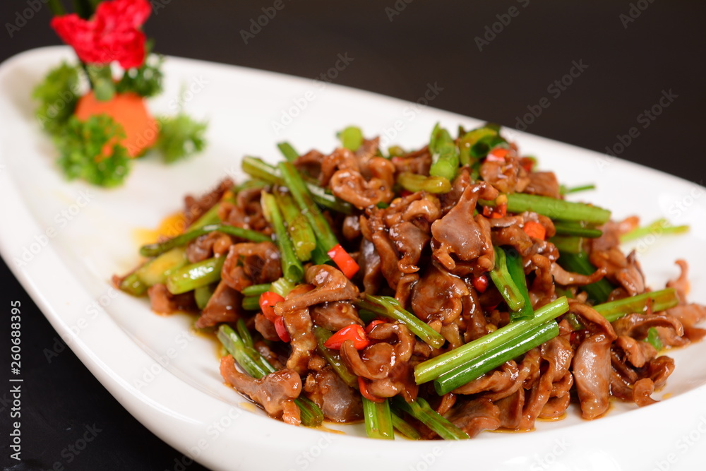 spicy chicken salad with meat and vegetables spicy chicken salad with meat and vegetables