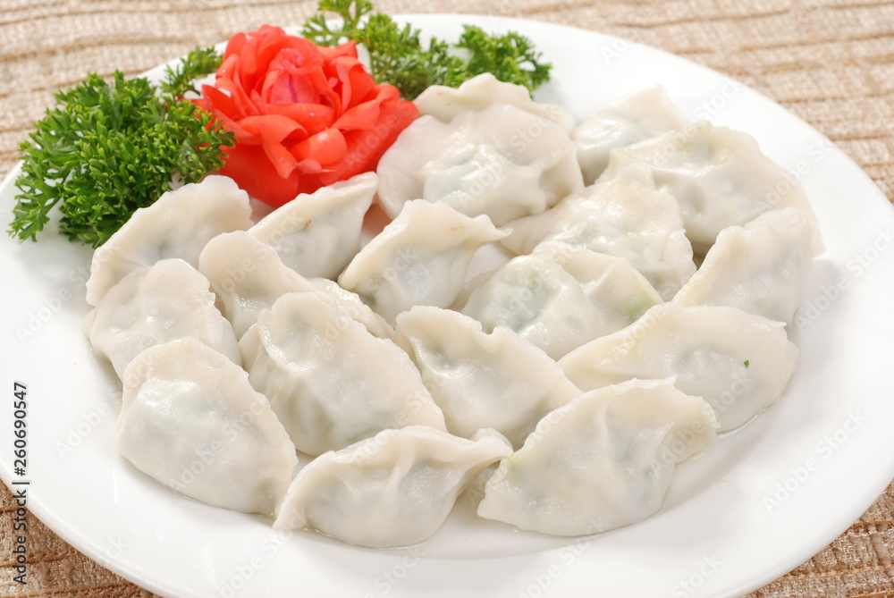dumplings with meat and vegetables