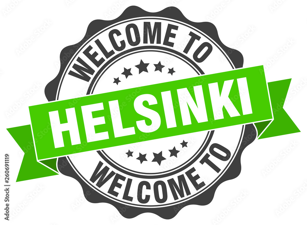 Fototapeta premium Helsinki round ribbon seal