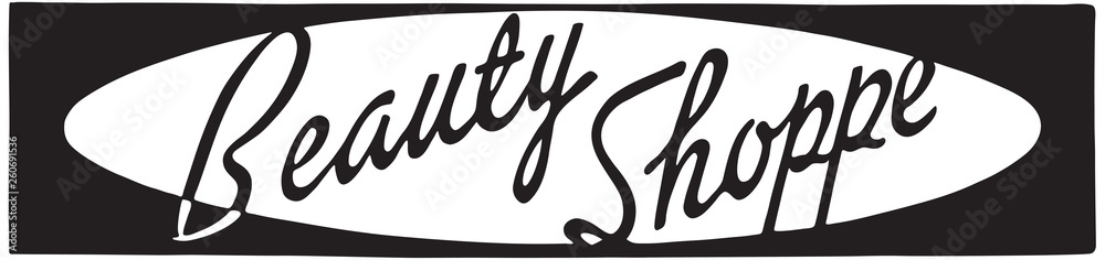 Beauty Shoppe 2 - Retro Ad Art Banner
