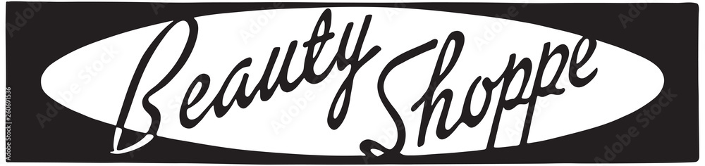 Beauty Shoppe 2 - Retro Ad Art Banner Beauty Shoppe 2 - Retro Ad Art Banner