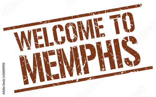 welcome to Memphis stamp