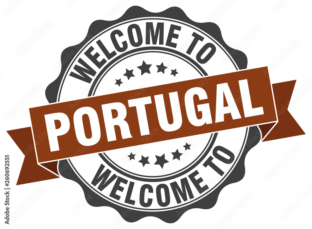 Portugal round ribbon seal