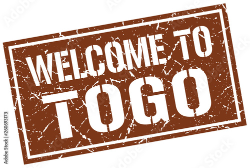 welcome to Togo stamp