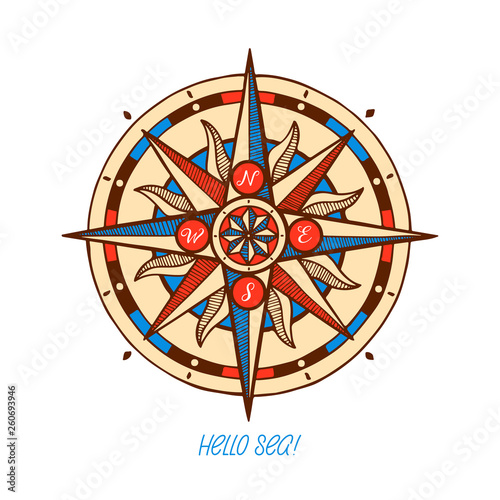 Compass wind rose