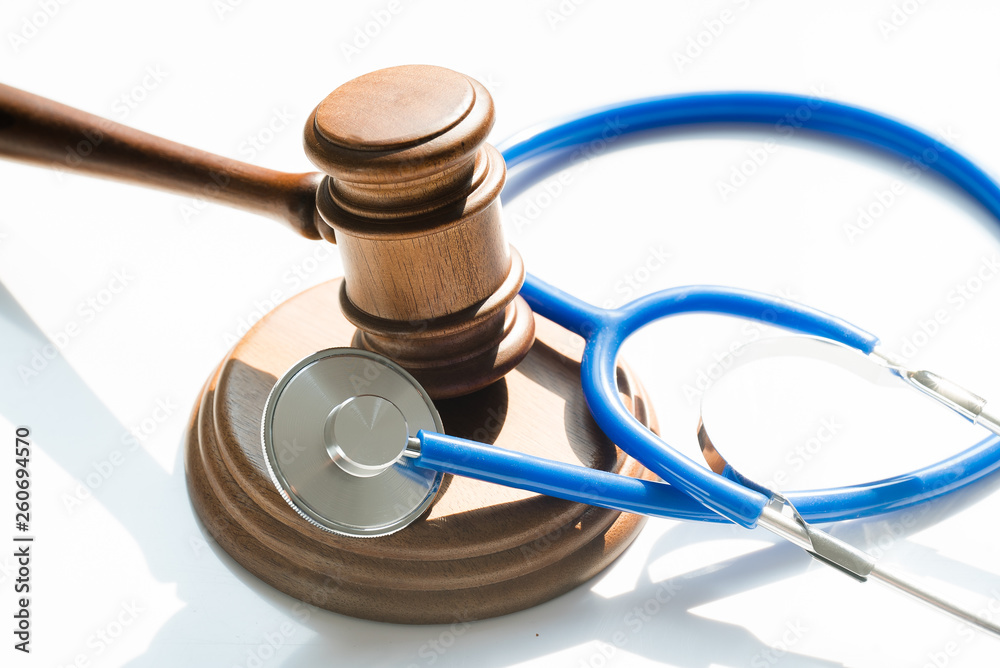 Gavel and stethoscope. Medical laws and legal concept. Gavel and stethoscope. Medical laws and legal concept.