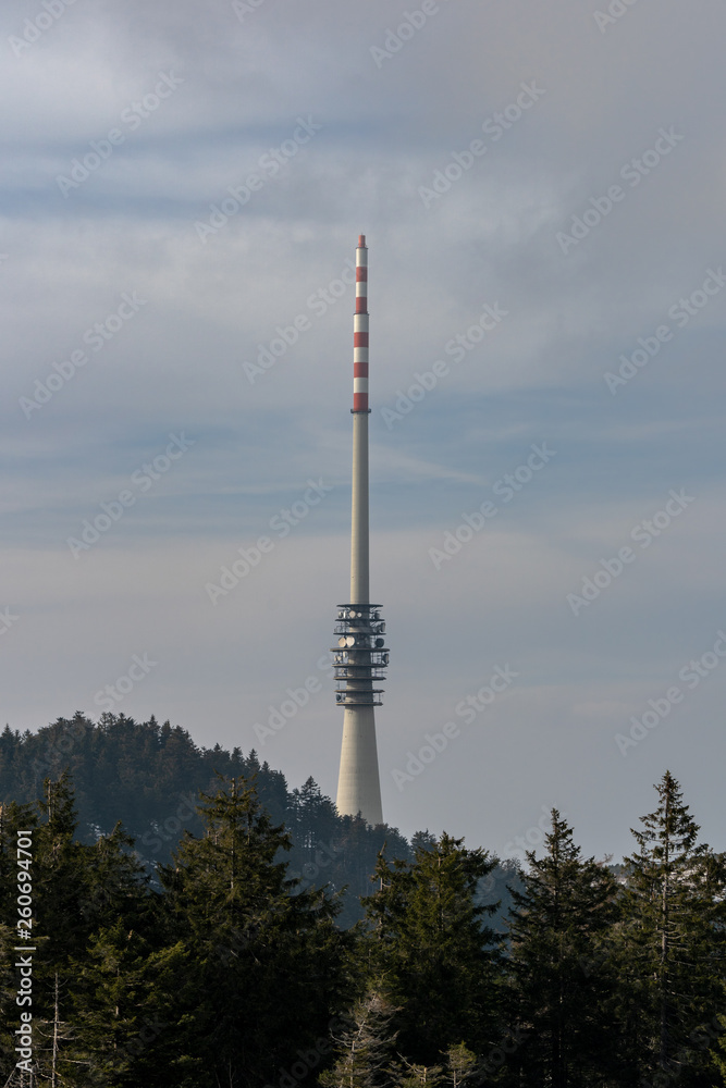 Obraz premium Höchster Punkt des Schwarzwalds auf der Hornisgrinde