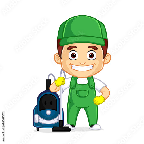 Cleaning Service clipart cartoon mascot