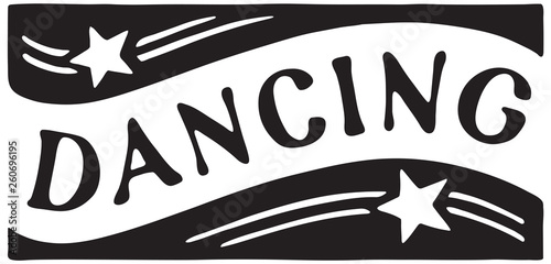 Dancing 4 - Retro Ad Art Banner