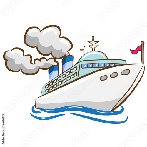 cruise ship vector