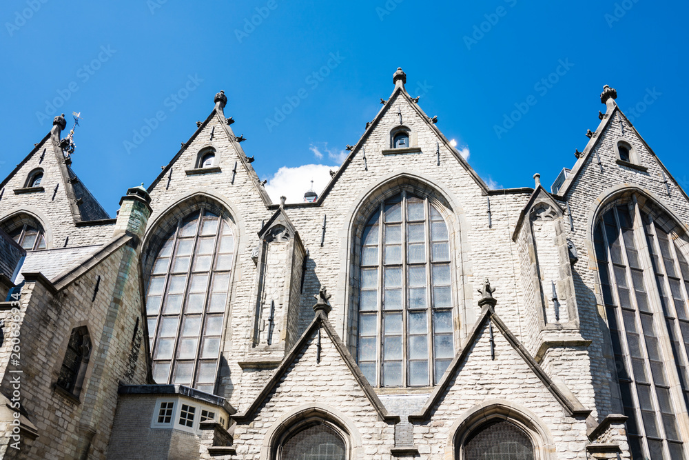 detail of Sint Jan Church in Gouda, The Netherlands