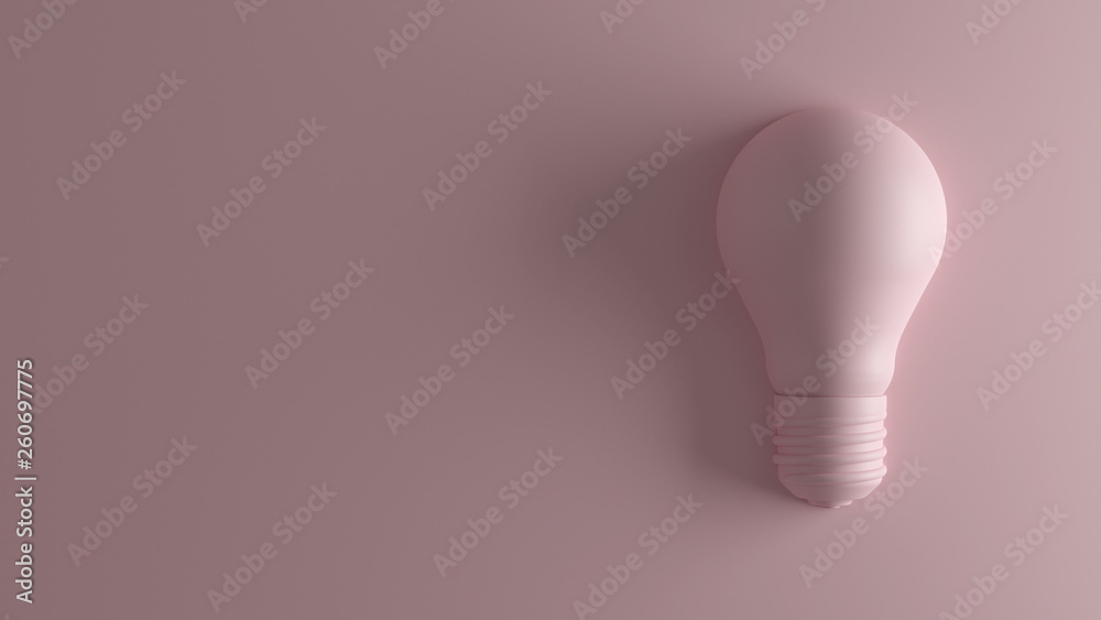 Bulb 3D Rendering - obrazy, fototapety, plakaty 