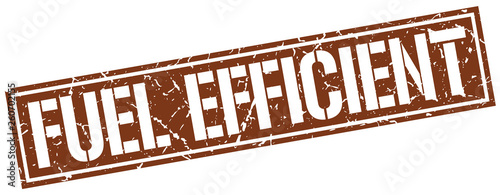 fuel efficient square grunge stamp