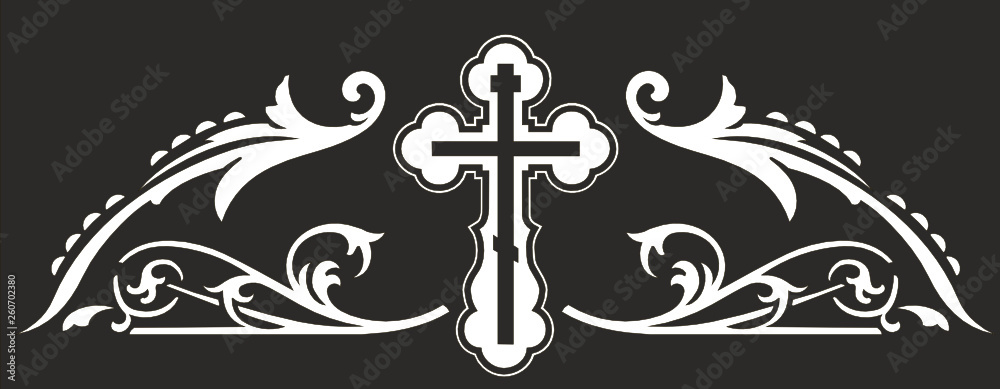 TOP ORNAMENT WITH ORTHODOX CROSS