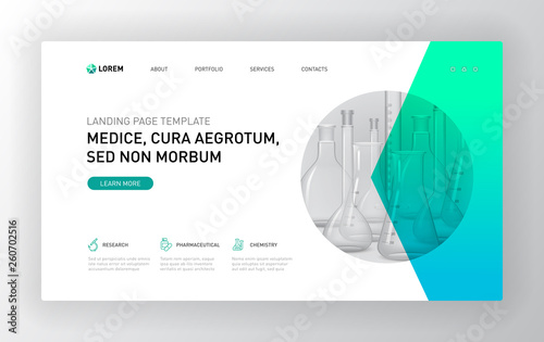 Pharmaceutical Landing page template