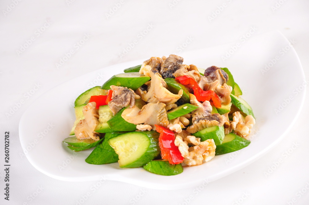 salad with chicken and vegetables