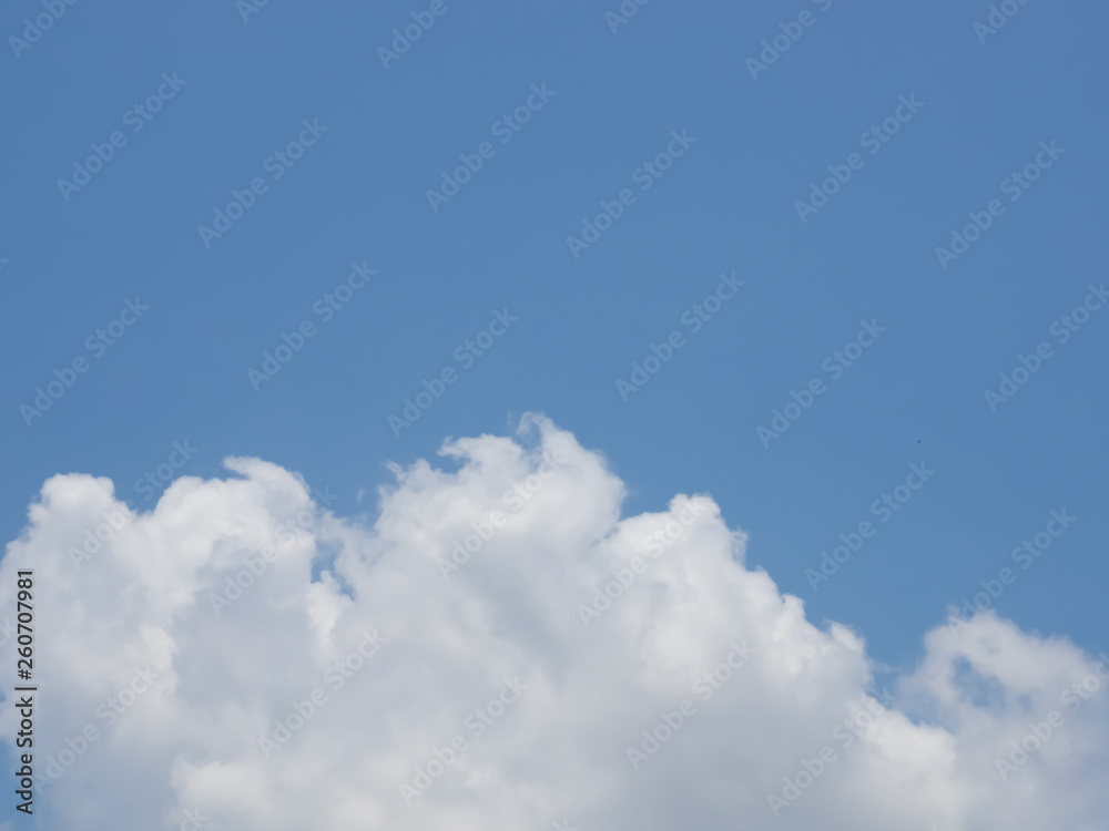 Beautiful white clouds with blue sky background, tiny clouds.