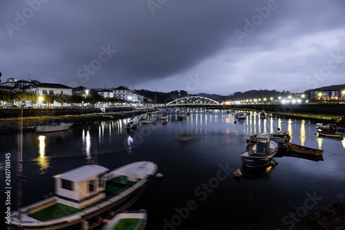 Long exposure of boats in tidal at night © F.C.G.