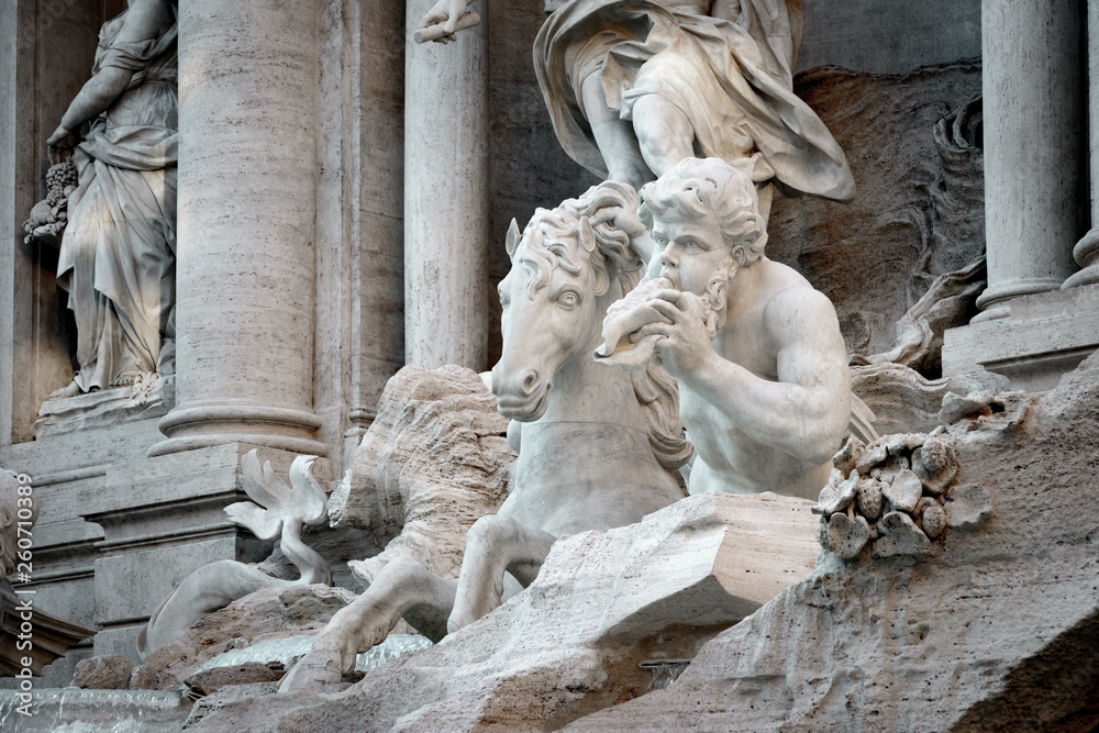 The famous Fontana di Trevi