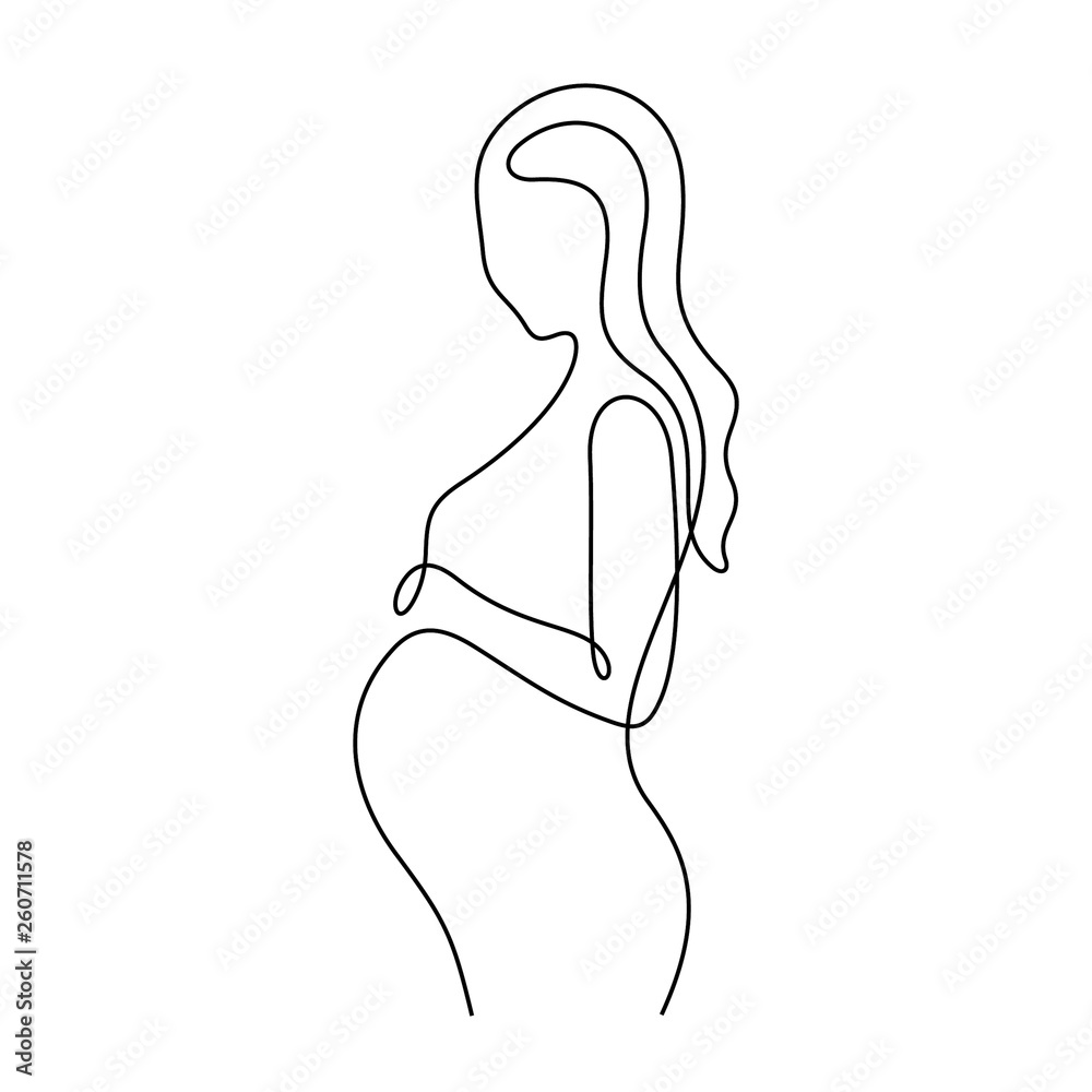 How to draw a Pregnant Women - ( step by step) Women's beauty || - YouTube