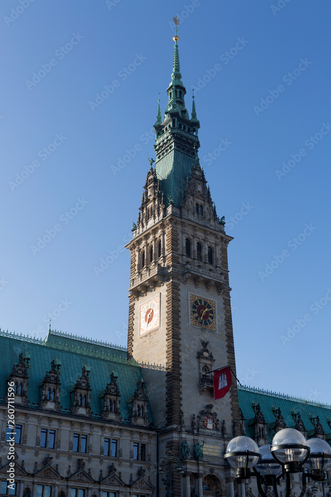 City hall of Hamburg, Germany