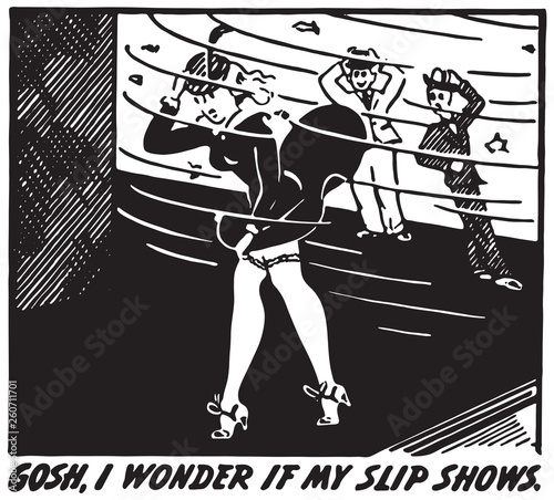 Gosh I Wonder - Retro Ad Art Banner
