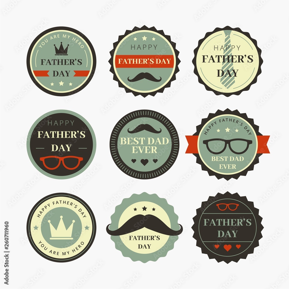 FATHERS DAY BADGE DESIGN