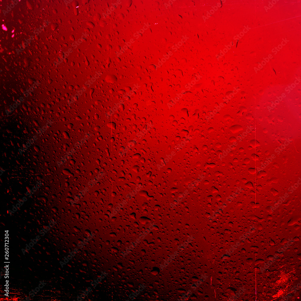 Water Drops background on the red glossy surface, Rain droplets on red texture. Natural fresh background. Water Drops background on the red glossy surface, Rain droplets on red texture. Natural fresh background.