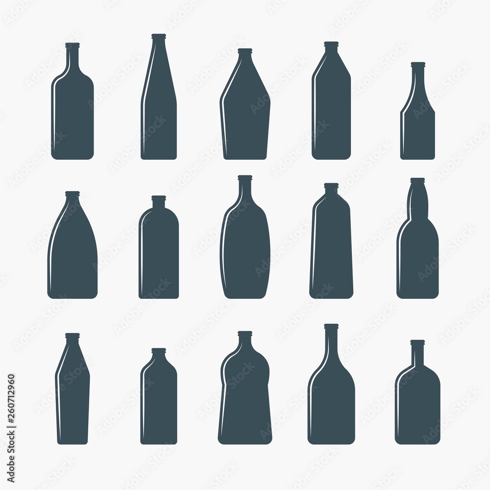 BEER BOTTLES VECTOR ILLUSTRATION