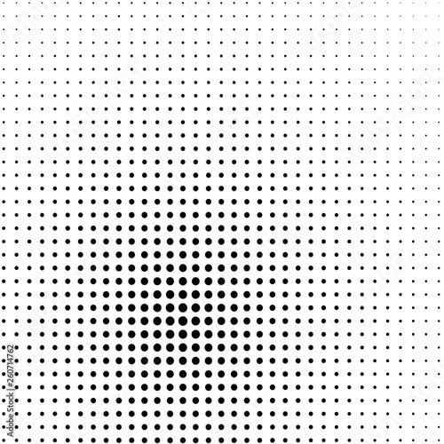 Background of black dots on the white 