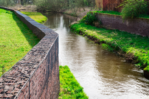 small river Voorste Stroom in park, Oisterwijk,  The Netherlands photo