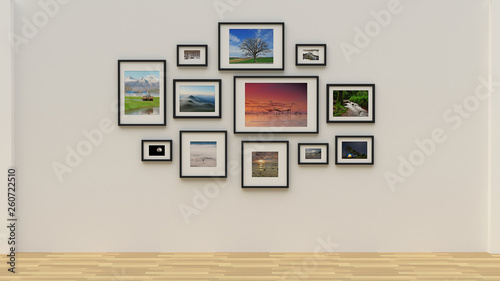 Obraz na płótnie Photo frame on wall 