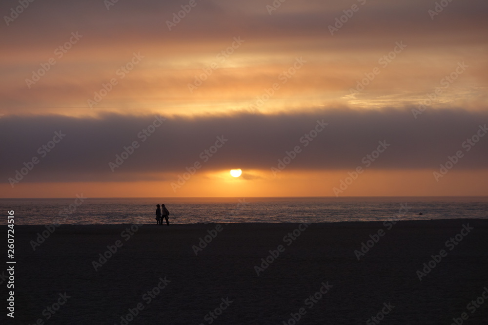 sunset at sea