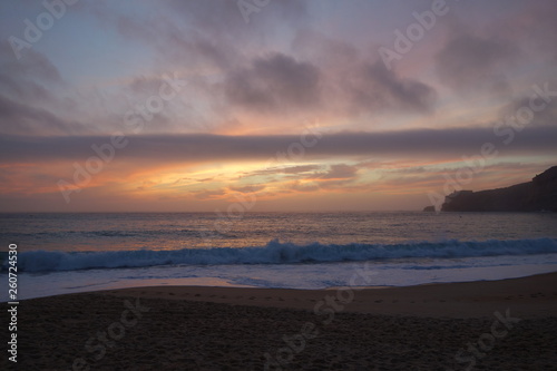 sunset on the beach