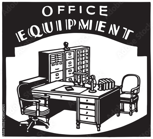 Office Equipment 2 - Retro Ad Art Banner photo