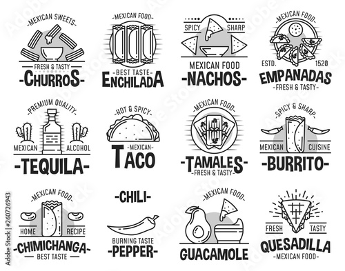 Mexican cuisine and fast food icons