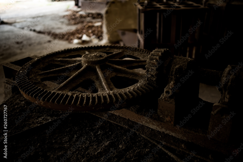 Old steel factory Retro photography Industrial, old factory, metal pipe, dark interior decoration of large hall for production or warehouse.soft focus. Old steel factory Retro photography Industrial, old factory, metal pipe, dark interior decoration of large hall for production or warehouse.soft focus.
