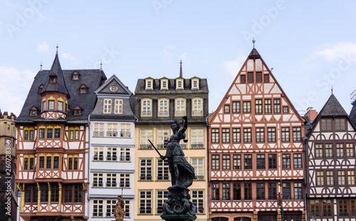 Half-timbered houses at the Römer in Frankfurt am Main Germany