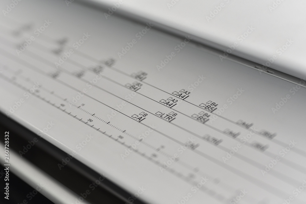 Fototapeta premium printer size scale