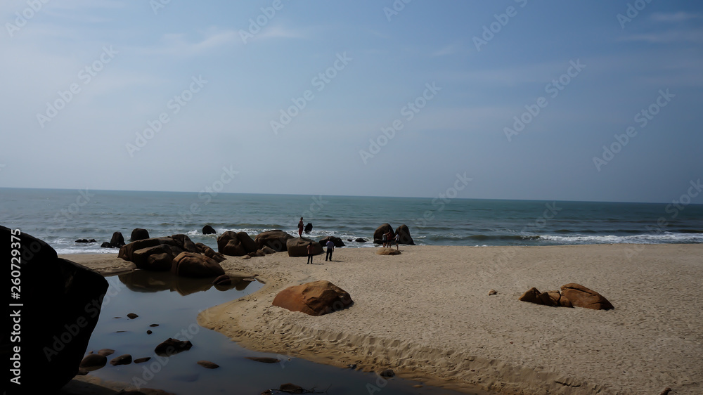 Beautiful seascape of rock and wave near Teluk Chempedak Beautiful seascape of rock and wave near Teluk Chempedak